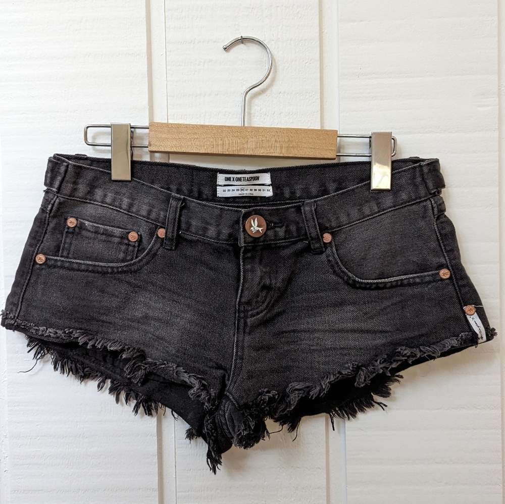 Charcoal shorts by ONE X ONETEASPOON.